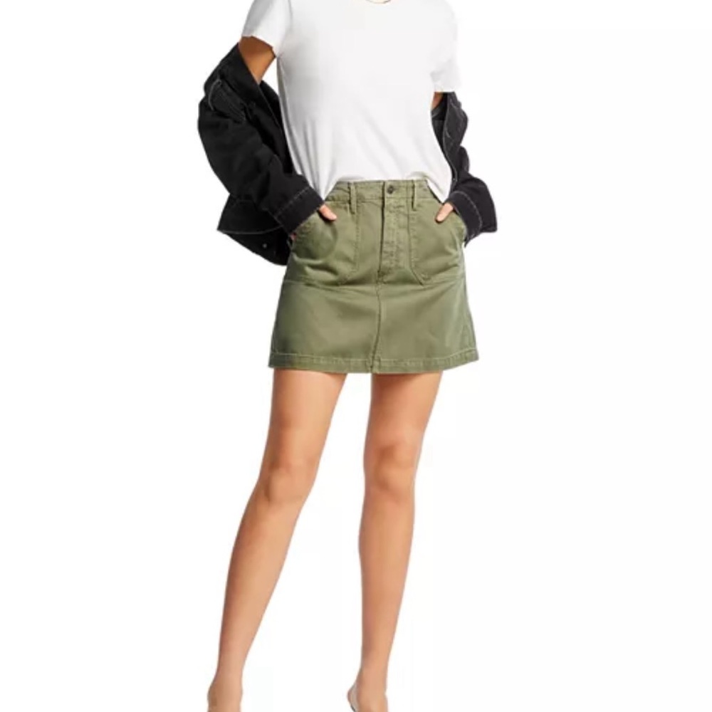 NWT Paige Mayslie Twill Skirt- Size 24 (XS)  MSRP $179 - Picture 2 of 14